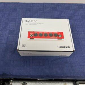Used TC Electronic BAM200 Ultra-Compact 200 Watt Bass Head with Class-D Amp Technology in Original Box