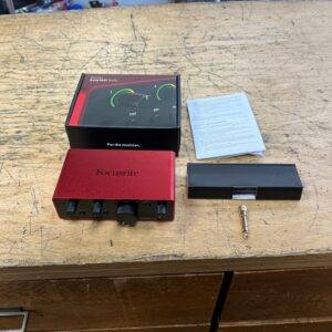 Used Focusrite Scarlett Solo 4th Gen Audio Interface with Original Box Manual Cable