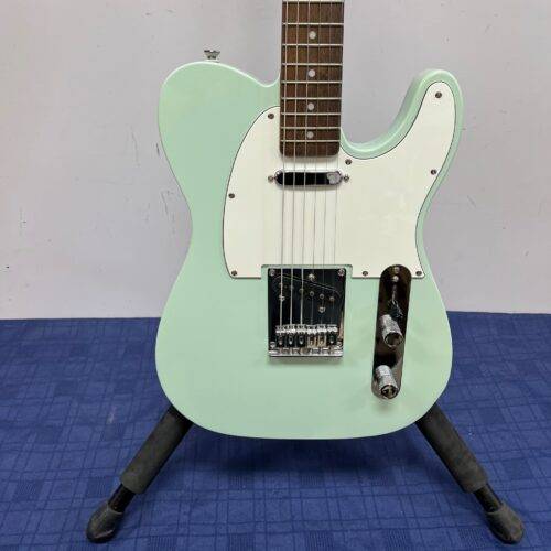 Used Squier FSR Bullet Tele Telecaster Sonic Sea Foam Green Laurel Fingerboard 2021 - Image 6