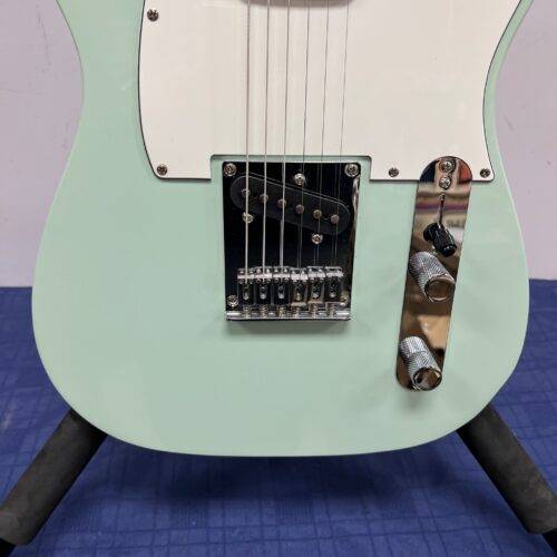 Used Squier FSR Bullet Tele Telecaster Sonic Sea Foam Green Laurel Fingerboard 2021 - Image 8