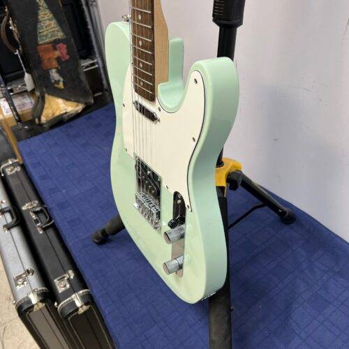 Used Squier FSR Bullet Tele Telecaster Sonic Sea Foam Green Laurel Fingerboard 2021 - Image 10