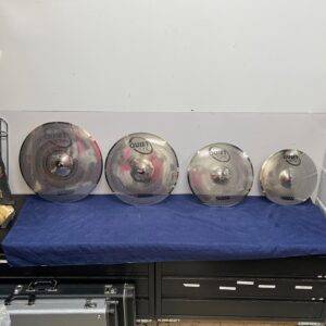 Used set of Sabian Quiet Tone Practice Cymbal Set 14/16/18/20 inch QTPC504