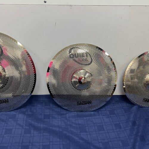 Used set of Sabian Quiet Tone Practice Cymbal Set 14/16/18/20 inch QTPC504 - Image 4