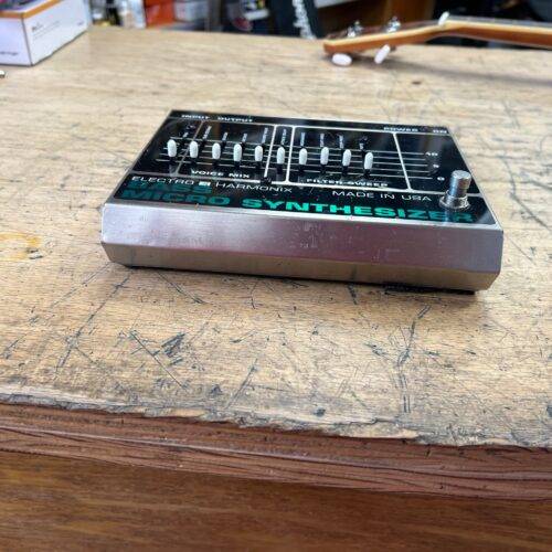 Used Electro Harmonix Bass Micro Synth Synthesizer Guitar Pedal Made in the USA with Original AC Adapter - Image 3