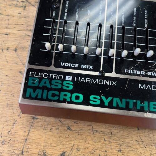 Used Electro Harmonix Bass Micro Synth Synthesizer Guitar Pedal Made in the USA with Original AC Adapter - Image 6