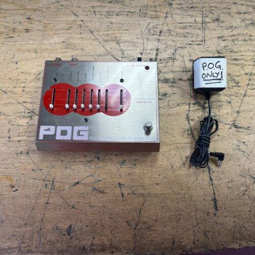 Used Electro Harmonix POG Polyphonic Octave Generator Guitar Pedal Made in the USA with Original AC Adapter