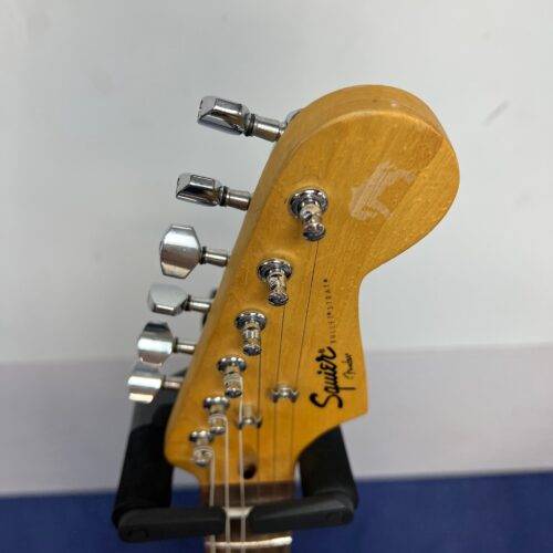 Used Squier Bullet Strat Stratocaster Electric Guitar Fiesta Red 2008 - Image 2