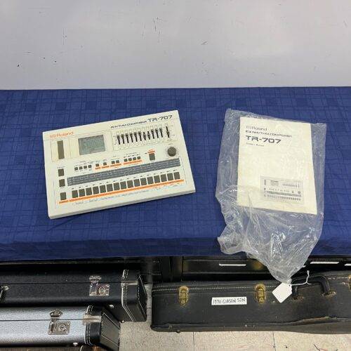 Vintage Roland TR-707TR-707 Software Rhythm Composer Drum Machine with Original Box AC Adapter Manual Made in Japan