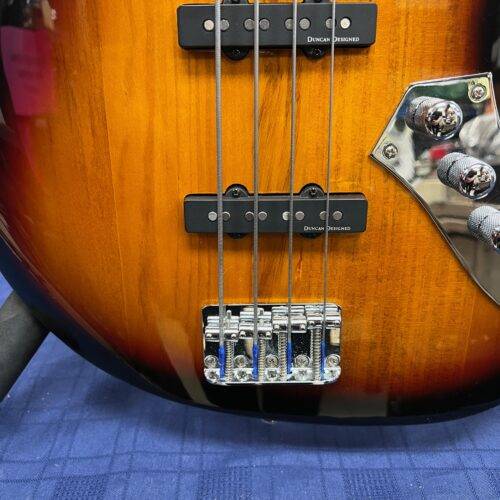 Used Squier Vintage Modified 4-String Fretless Jazz Electric Bass Guitar 2007 - Image 9