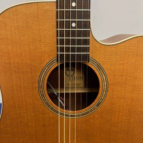 Used Teton STS105CENT 105 Series Dreadnought Acoustic Electric Guitar with Case - Image 8