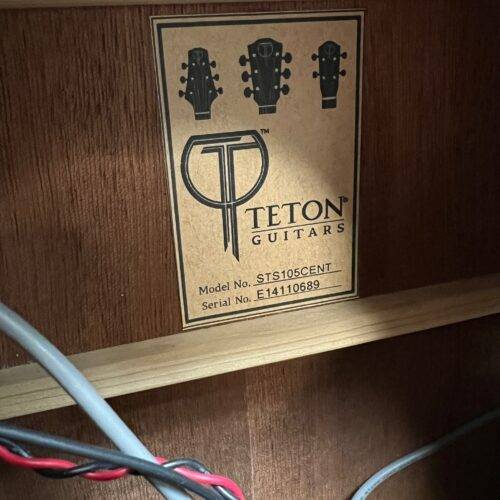 Used Teton STS105CENT 105 Series Dreadnought Acoustic Electric Guitar with Case - Image 13