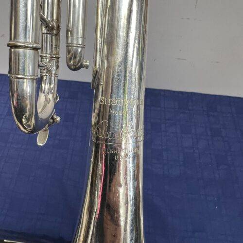 Used Bach Stradivarius Model 37 Bb Silver Trumpet with new Pro Tec Case Just Serviced ML Early 1990's - Image 8