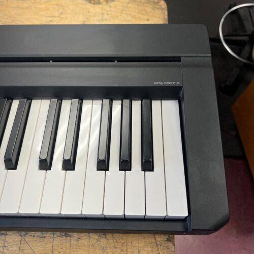 Used Yamaha P-45 88-Key Digital Piano Keyboard with Music Stand AC Adapter and Sustain Pedal - Image 6