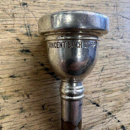 Vintage Vincent Bach Corp. Mt. Vernon NY 15C Small Shank Trombone Baritone Mouthpiece - Image 2