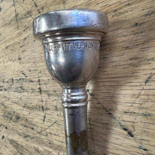 Vintage Vincent Bach Corp. Mt. Vernon NY 15C Small Shank Trombone Baritone Mouthpiece - Image 3
