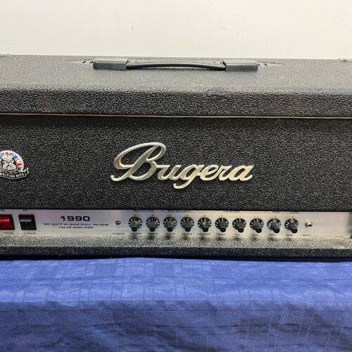 Used Bugera 1990 120 Watt Hi Gain Dual Reverb Valve Tube Amp Amplifier Head with Footswitch - Image 3