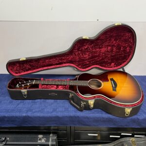 Used Taylor 214e-SB DLX Grand Auditorium Acoustic Electric Guitar Tobacco Sunburst with Case 2018