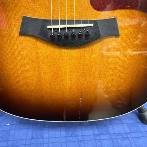 Used Taylor 214e-SB DLX Grand Auditorium Acoustic Electric Guitar Tobacco Sunburst with Case 2018 - Image 9