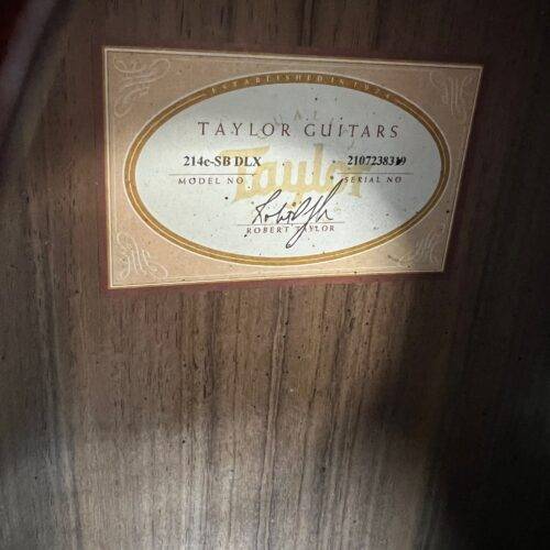 Used Taylor 214e-SB DLX Grand Auditorium Acoustic Electric Guitar Tobacco Sunburst with Case 2018 - Image 11