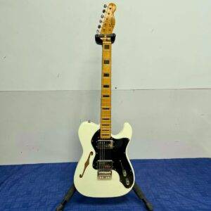 Used Squier FSR Classic Vibe 70's Tele Telecaster Thinline Electric Guitar Olympic White 2024