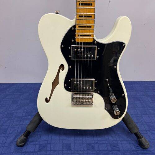 Used Squier FSR Classic Vibe 70's Tele Telecaster Thinline Electric Guitar Olympic White 2024 - Image 7