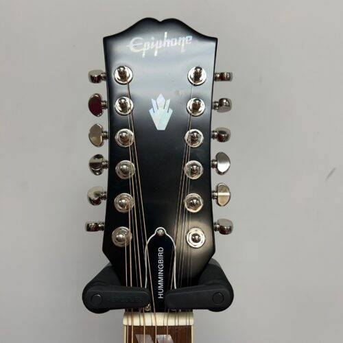 Used Epiphone Hummingbird 12-String Acoustic Electric Guitar with Case and Hang Tags - Image 4