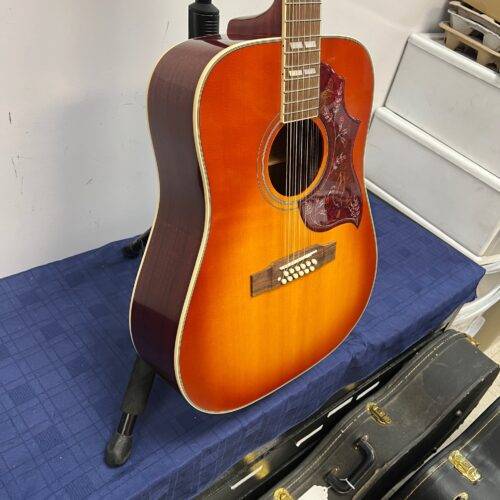 Used Epiphone Hummingbird 12-String Acoustic Electric Guitar with Case and Hang Tags - Image 11