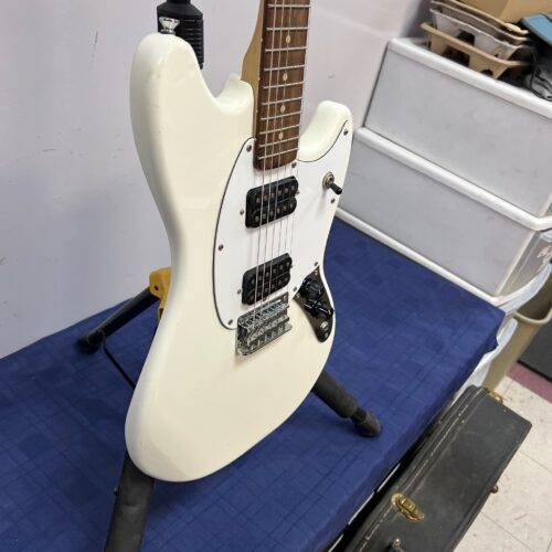 Used Squier Mustang Electric Guitar Made in Indonesia 2019 White - Image 11
