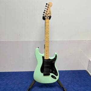 Used Squier Bullet Strat Stratocaster Electric Guitar 2016 Sea Foam Green