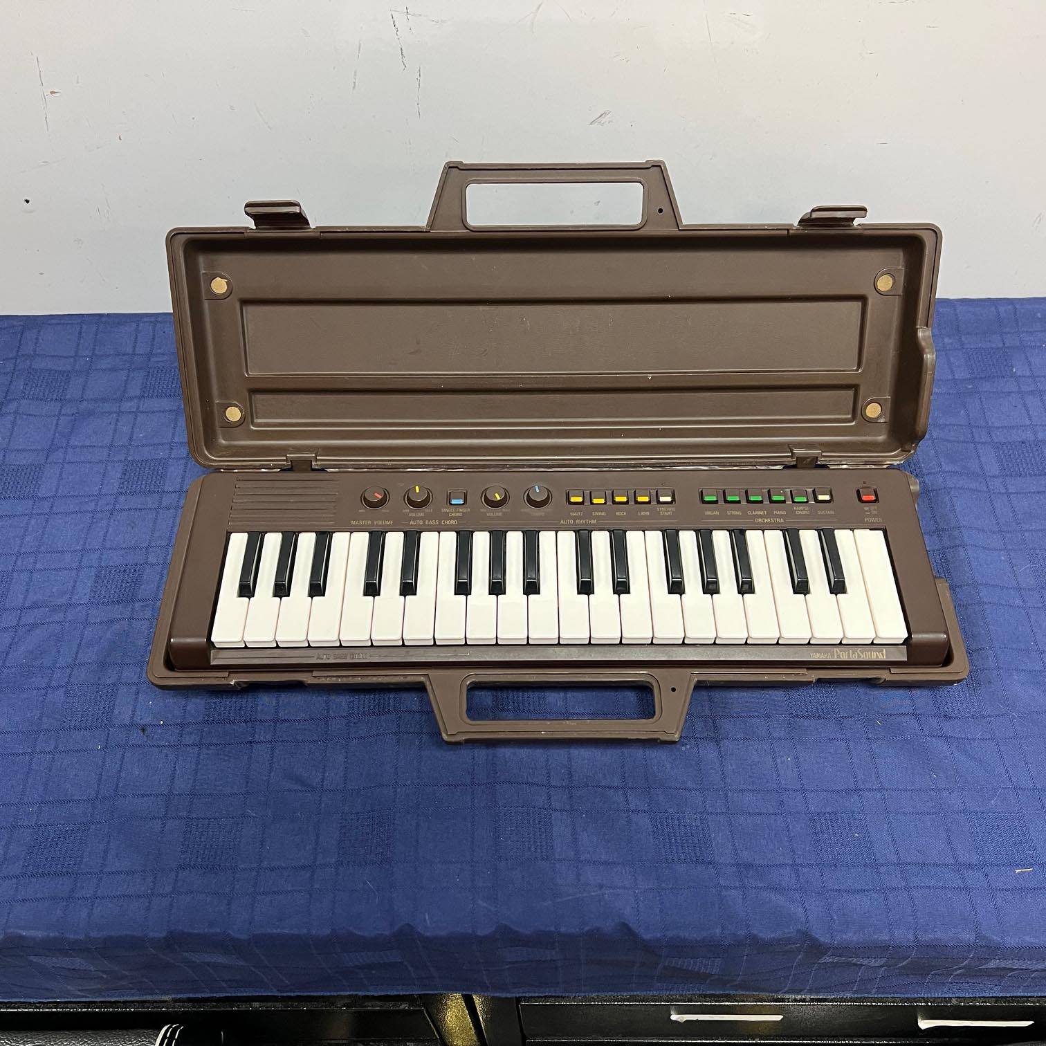 Vintage Yamaha PortaSound PS-2 Keyboard with Original Case