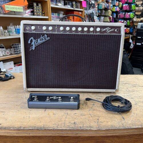 Used Fender Super Sonic 22 Tube Guitar Amp Amplifier with Footswitch Made in the USA