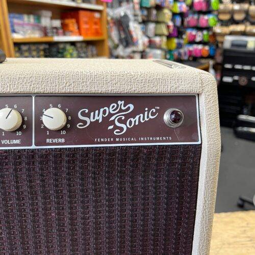Used Fender Super Sonic 22 Tube Guitar Amp Amplifier with Footswitch Made in the USA - Image 6