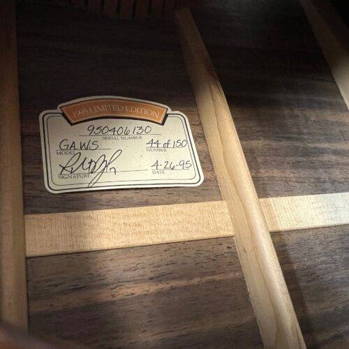 Used Taylor GA-WS 1995 Limited Edition Grand Auditorium Acoustic Guitar with Case Made in the USA - Image 12