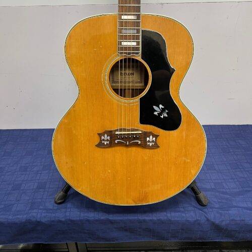 Vintage Dixon Model 758 Jumbo Acoustic Guitar Made in Japan J-200 Copy 1970's - Image 6