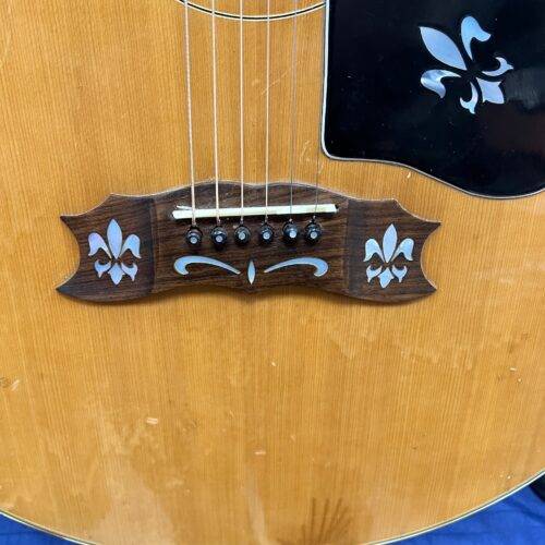 Vintage Dixon Model 758 Jumbo Acoustic Guitar Made in Japan J-200 Copy 1970's - Image 8