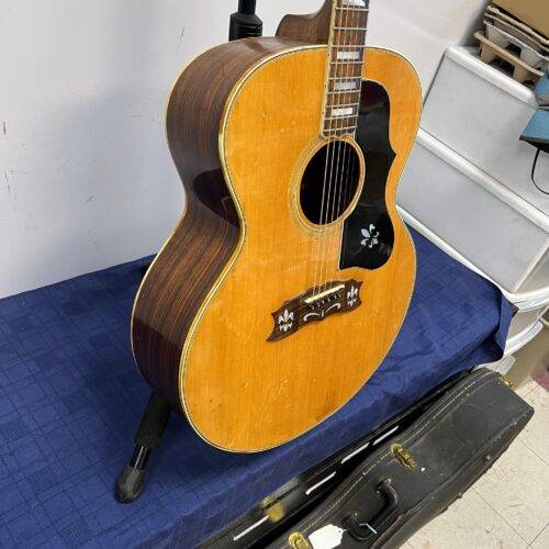Vintage Dixon Model 758 Jumbo Acoustic Guitar Made in Japan J-200 Copy 1970's - Image 10