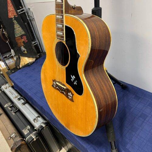 Vintage Dixon Model 758 Jumbo Acoustic Guitar Made in Japan J-200 Copy 1970's - Image 11