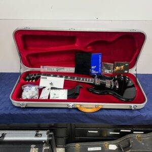 Used Gibson SG High Performance Electric Guitar Black with Original Aluminum Case G Force Robot Tuners 2017