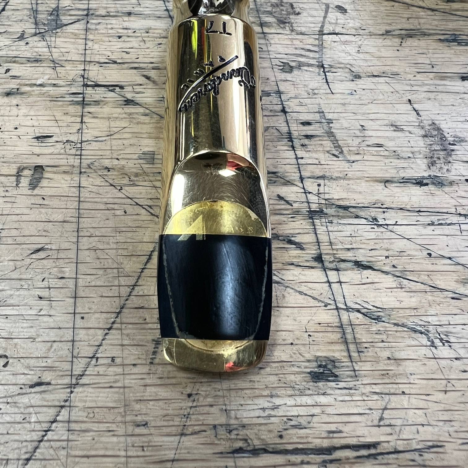 Used Vandoren Vandoren SM823GM V16 Metal Tenor Saxophone Mouthpiece - T7M with Box Ligature and Cap SM823GMKO - Image 5