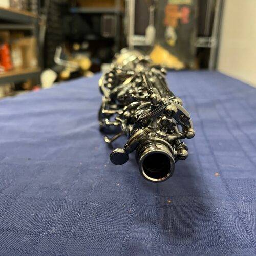 Used Cannonball Global Series Big Bell black lacquer Bb Soprano Sax Saxophone with Original Case and Two Necks - Image 9
