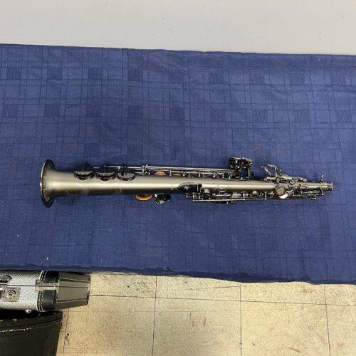 Used Cannonball Global Series Big Bell black lacquer Bb Soprano Sax Saxophone with Original Case and Two Necks - Image 10