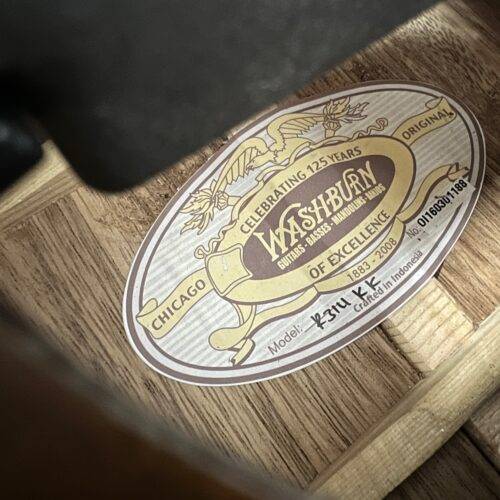 Used Washburn R314KK Spruce/Trembesi Parlor Acoustic Guitar with Original Case - Image 22