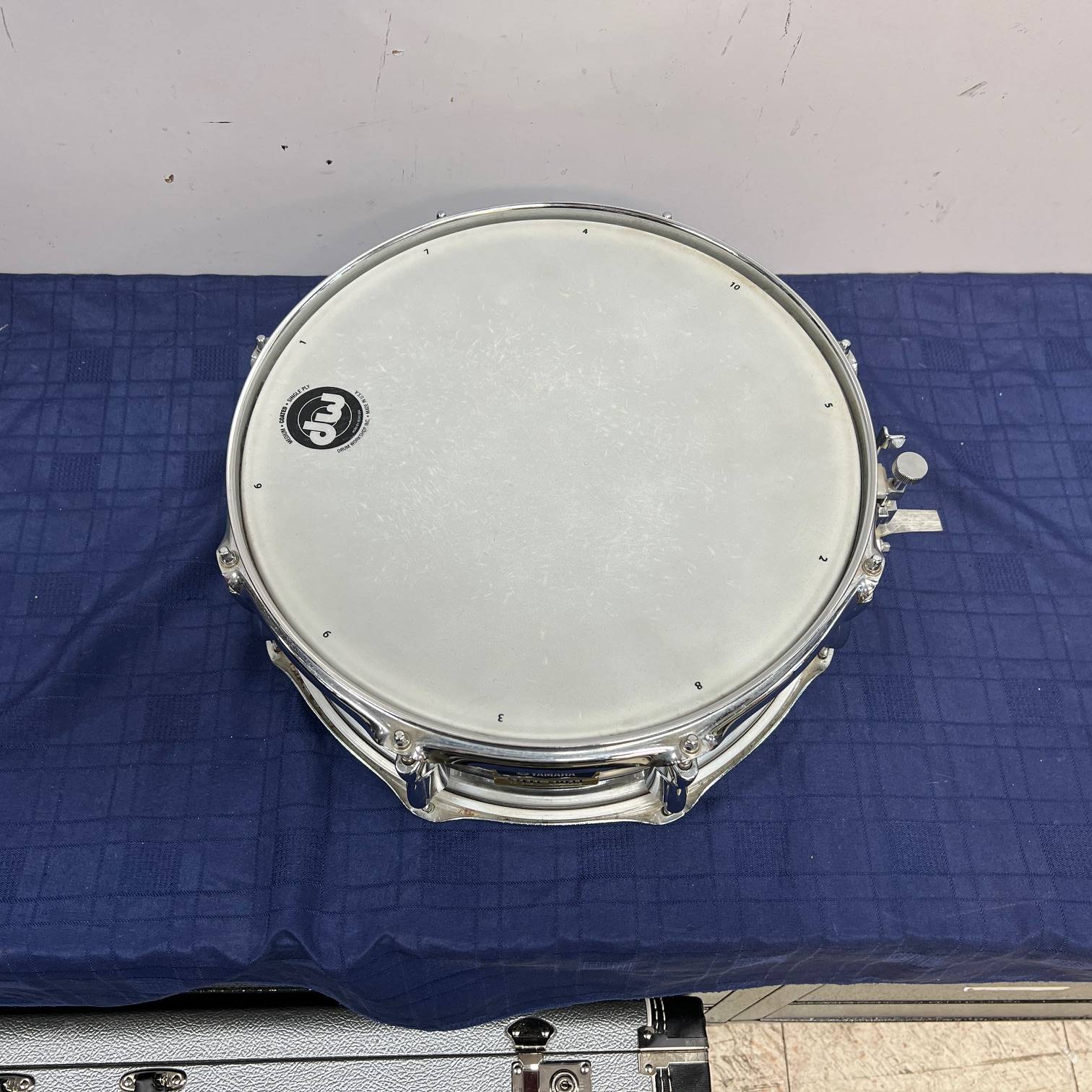 Used Yamaha Steel Shell SD 265 14" x 5.5" Snare Drum - Image 2