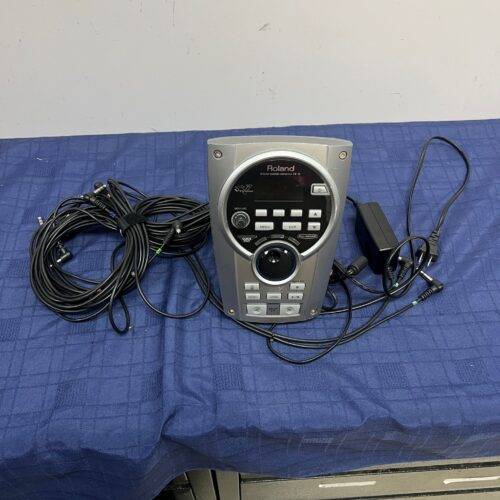 Used Roland TD-15 V-Drums Drum Sound Module Brain with AC Adapter and Cables