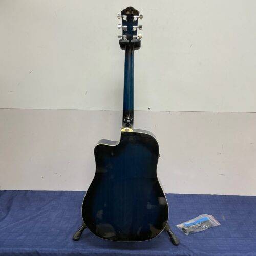 Used Ibanez V70CE-TBS Acoustic Electric Dreadnought Guitar Transparent Blue - Image 9