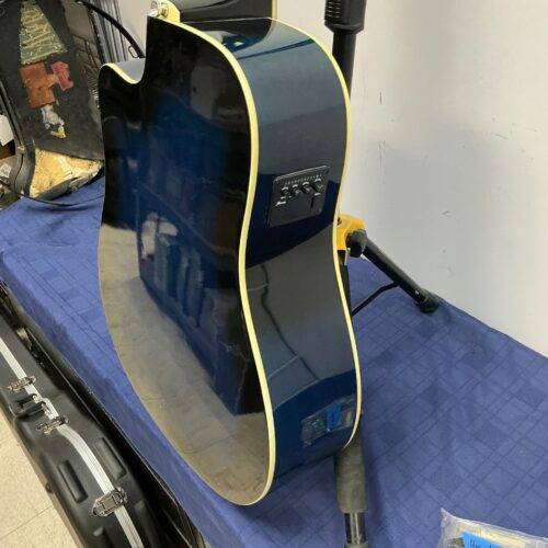 Used Ibanez V70CE-TBS Acoustic Electric Dreadnought Guitar Transparent Blue - Image 16