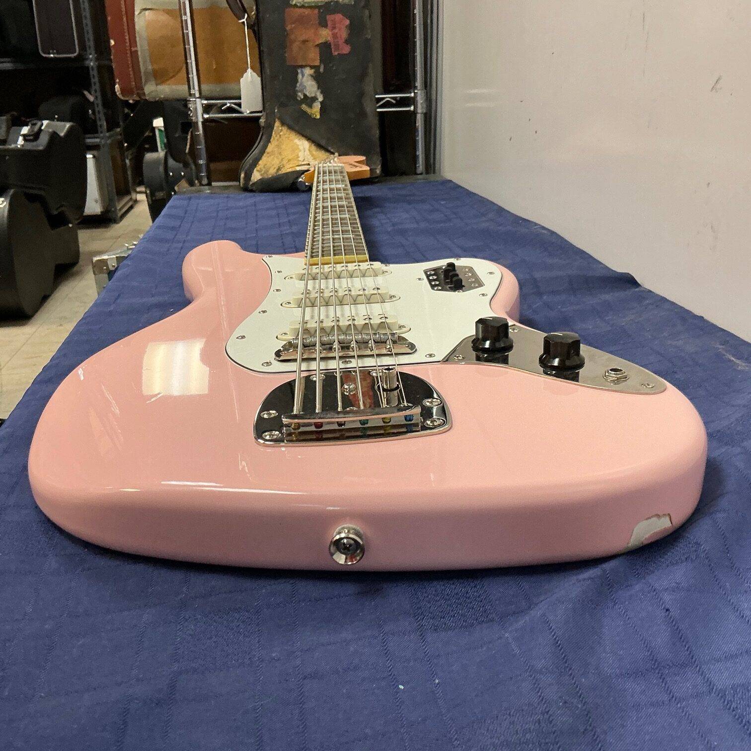Used Squier Classic Vibe Bass VI Electric Guitar Shell Pink 2021 - Image 25