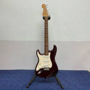Used Fender Standard Lefty Left Handed Strat Stratocaster Electric Guitar Made in Mexico 2006 60th Anniversary Midnight Wine