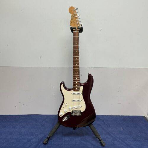 Used Fender Standard Lefty Left Handed Strat Stratocaster Electric Guitar Made in Mexico 2006 60th Anniversary Midnight Wine