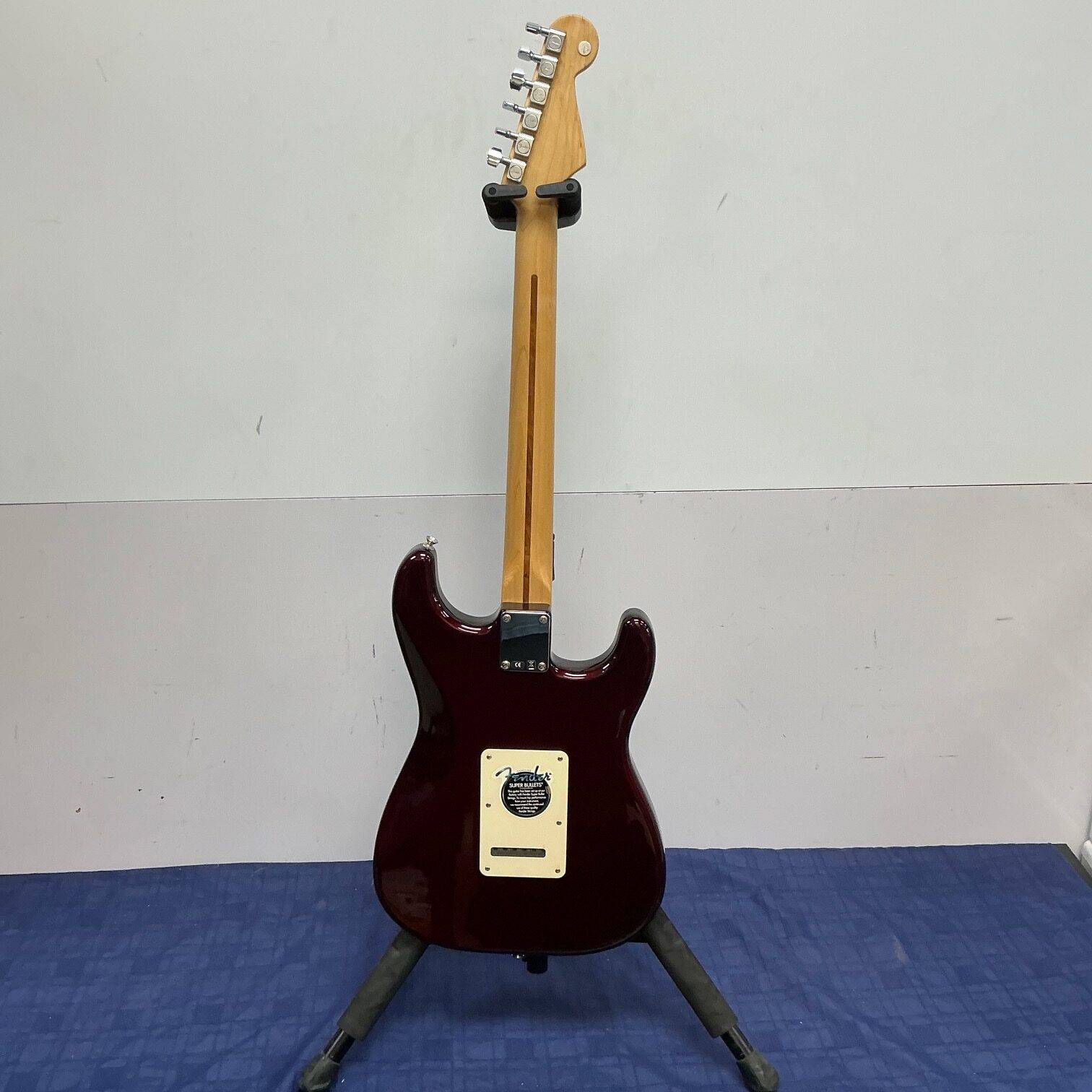 Used Fender Standard Lefty Left Handed Strat Stratocaster Electric Guitar Made in Mexico 2006 60th Anniversary Midnight Wine - Image 11